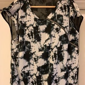 Apostrophe Black and White Mini Dress